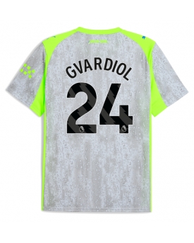 Billige Fotballdrakt Manchester City Josko Gvardiol #24 Replika Tredjedrakt 2025-26 Kortermet Billige Fotballdrakt Manchester City Josko Gvardiol #24 Replika Tredjedrakt 2025-26 Kortermet